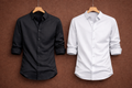 UpperQuest Black & Grey Satin Formal Shirt Combo for Men | Premium Slim Fit Full Sleeve Office Wear Shirts (Pack of 2)
